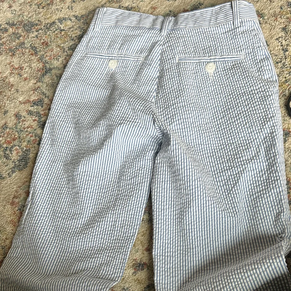 Izod Kids Blue and White Striped Formal Pants - Picture 4 of 4